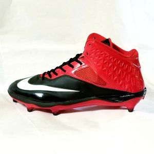 Nike Lunar Code Pro D Football Cleats 579668-006 Red/Black Size 13 Men's NWOT